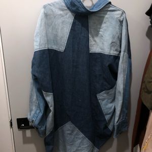 Oversized Western Chambray Shirt
